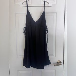 H&M Black Strappy V-Neck Dress